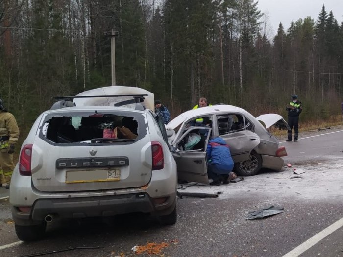 Водитель погиб в лобовой аварии под Великим Устюгом
