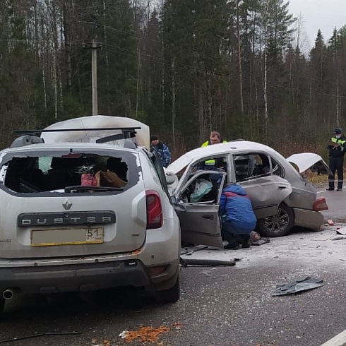 Водитель погиб в лобовой аварии под Великим Устюгом